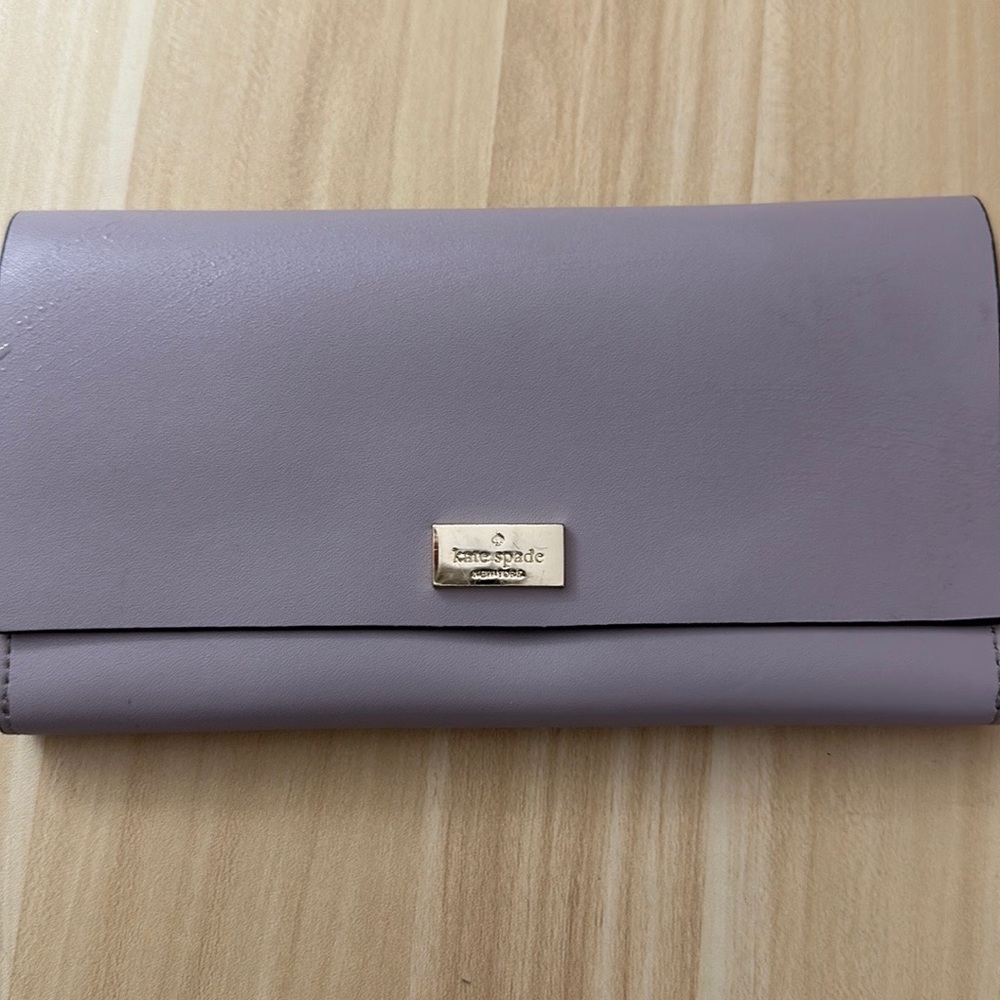 Authentic Kate Spade Lilac Leather Wallet